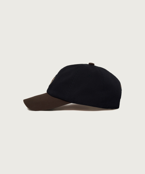 C로고 컬러블록 볼캡 Navy