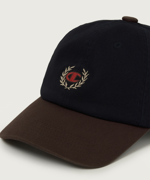 C로고 컬러블록 볼캡 Navy