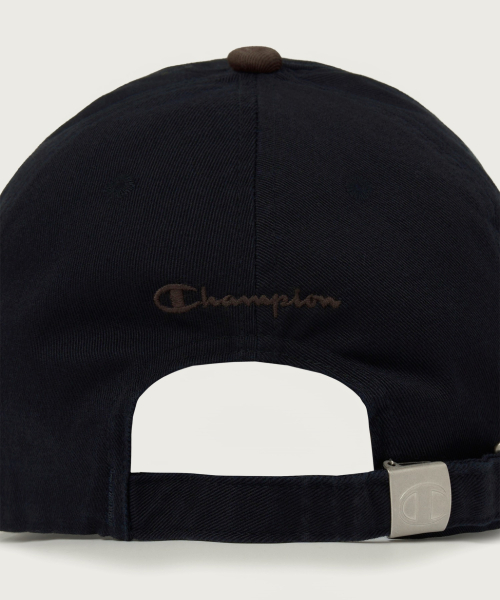 C로고 컬러블록 볼캡 Navy