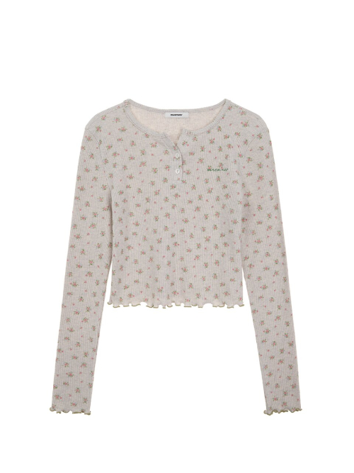 Lace Button Up Sleeve Top MU2611TS104M