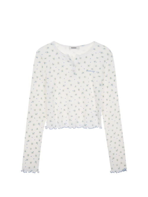Lace Button Up Sleeve Top MU2611TS104M