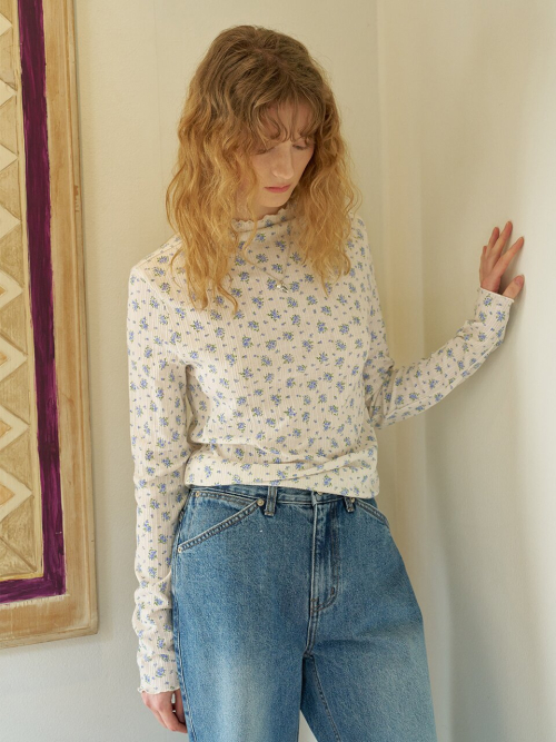 Flower Moke Neck Top MU2611TS101M