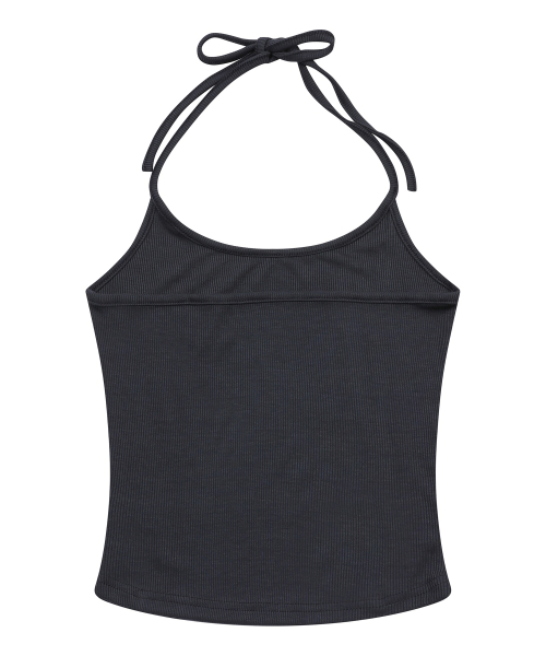 ENOA HALTER NECK CROP SLEEVELESS (2COLOR)