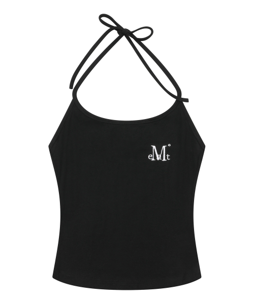 ENOA HALTER NECK CROP SLEEVELESS (2COLOR)