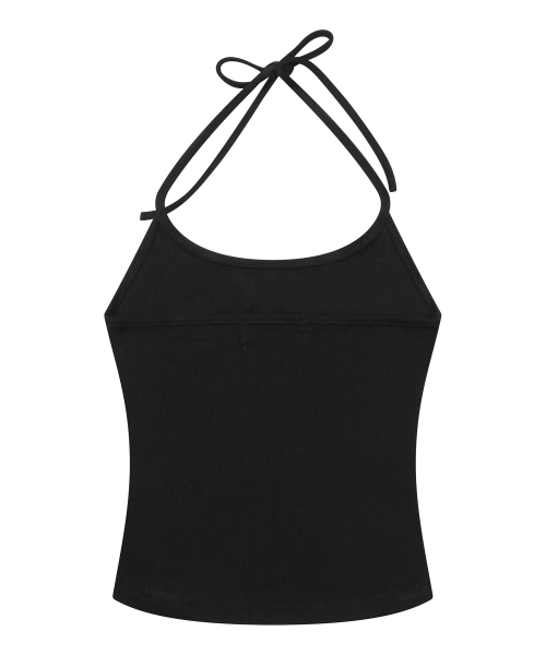 ENOA HALTER NECK CROP SLEEVELESS (2COLOR)