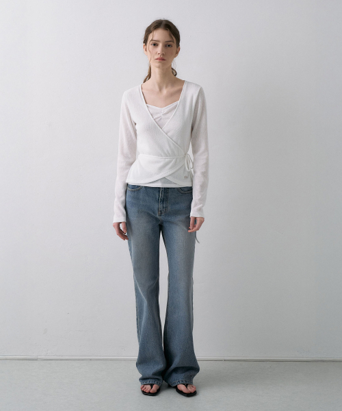 [기장선택]Semi-Bootcut Denim[LMBFSP25DN5202-1]-Medium blue