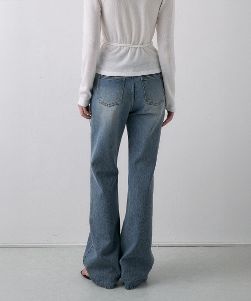[기장선택]Semi-Bootcut Denim[LMBFSP25DN5202-1]-Medium blue