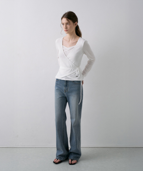 [기장선택]Semi-Bootcut Denim[LMBFSP25DN5202-1]-Medium blue