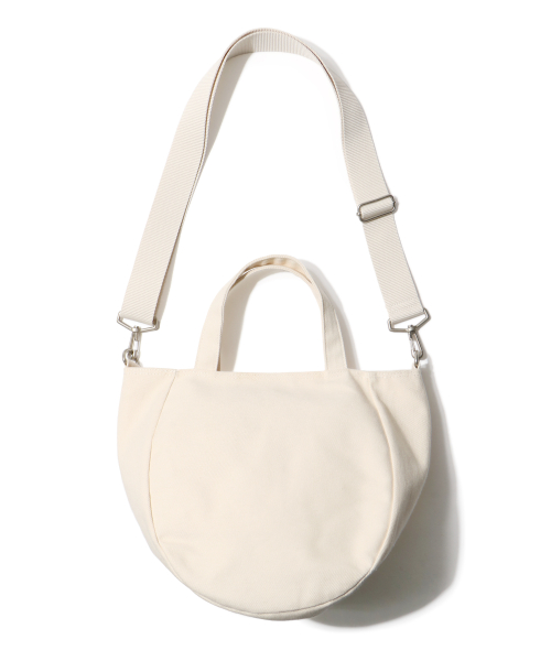Circular Cross bag_Check Ivory