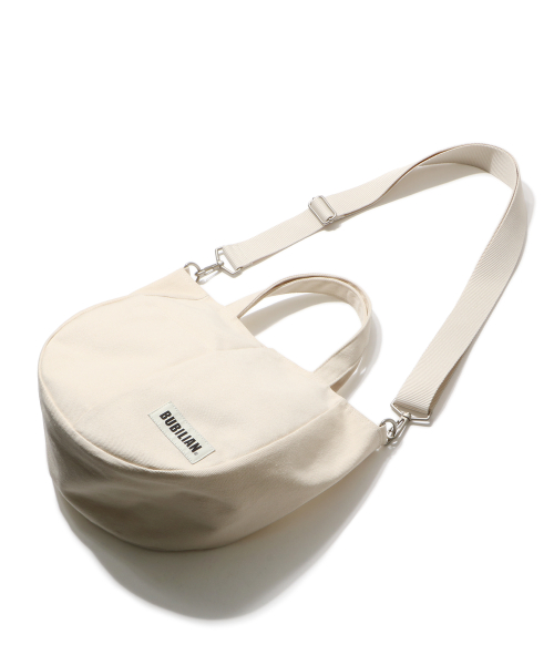 Circular Cross bag_Ivory
