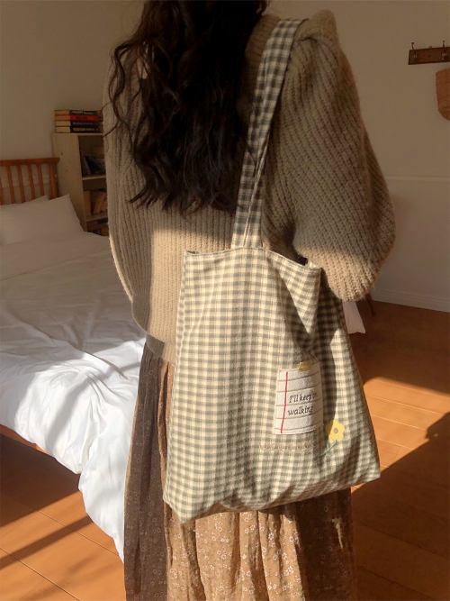 Everyday fabric bag_I will keep walking