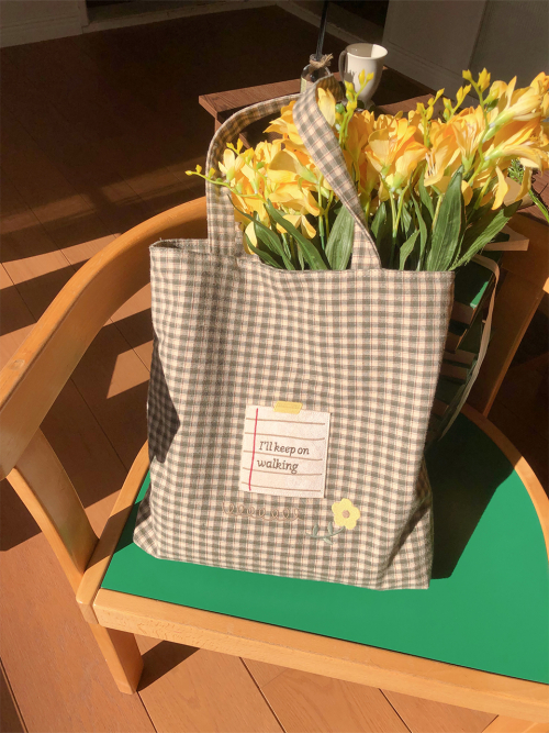 Everyday fabric bag_I will keep walking
