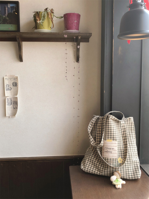Everyday fabric bag_I will keep walking