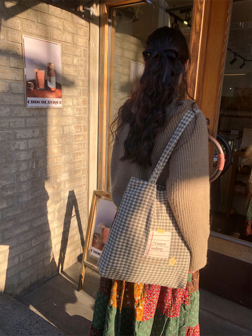 Everyday fabric bag_I will keep walking