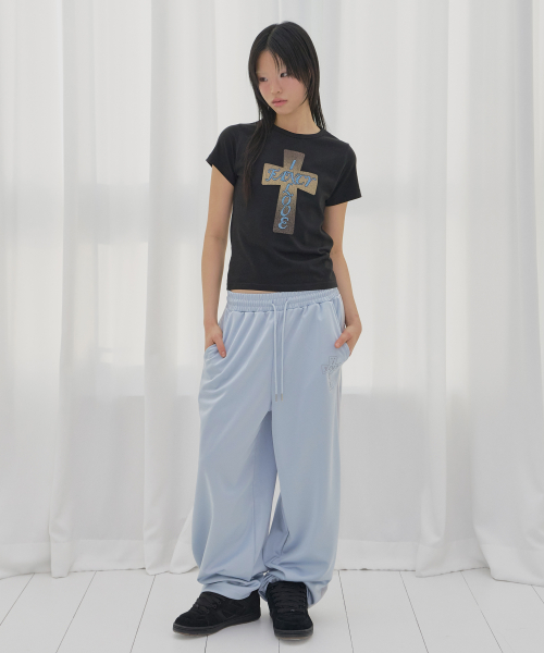 FROSS GLOSSY TEE (BLACK) F26QB059