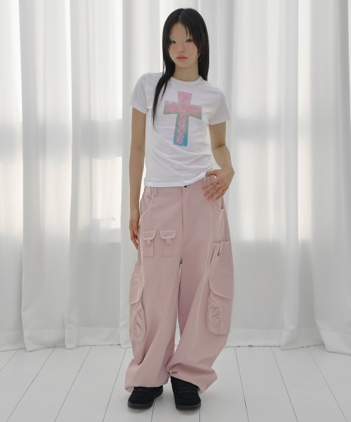 FROSS GLOSSY TEE (WHITE) F26QB059