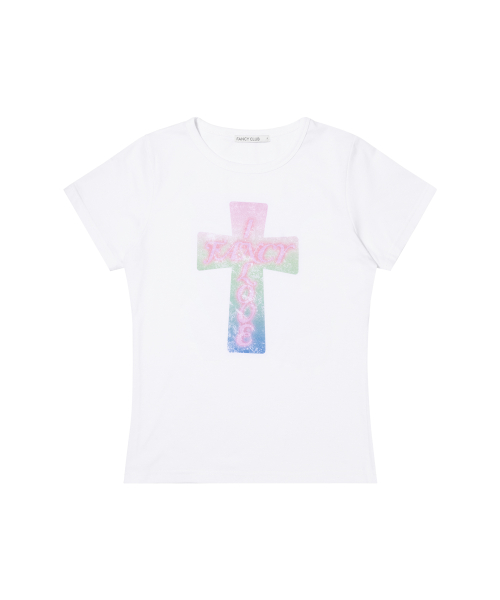 FROSS GLOSSY TEE (WHITE) F26QB059