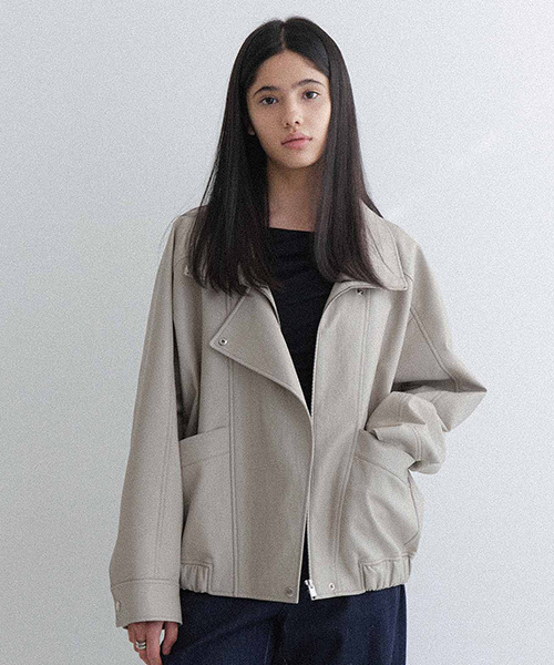High-Neck Pocket Leather Jumper NEL6XM206_91