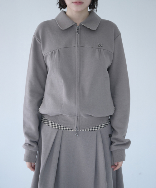 MINI CHECK SWEAT JK BEIGE