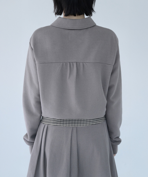 MINI CHECK SWEAT JK BEIGE