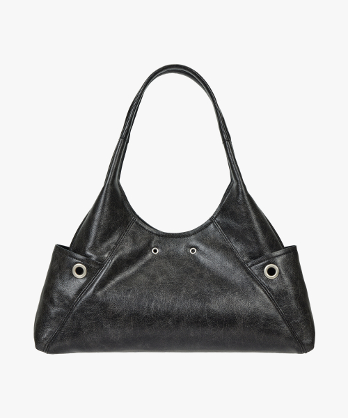 Vintage Big Shoulder Bag / Black