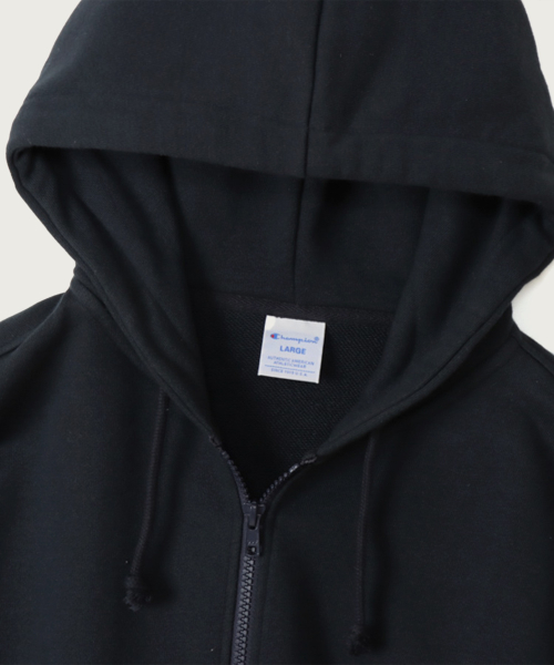 베이직 C로고 레귤러핏 후드 집업 Navy