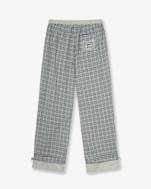 DRAWSTRING PAJAMA PANTS [GREY]