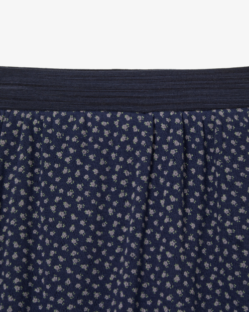 FLOWER SKIRT LEGGINGS [NAVY]