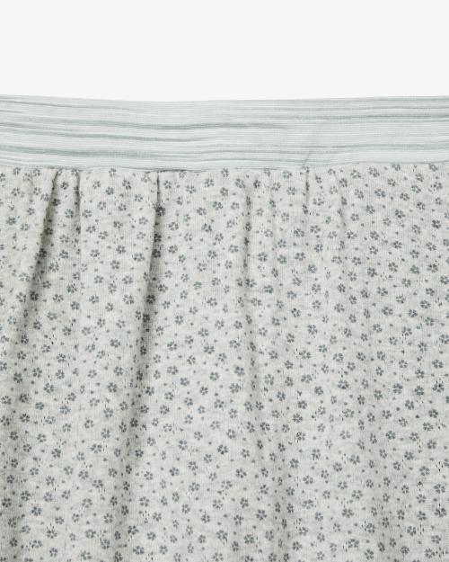 FLOWER SKIRT LEGGINGS [GREY]