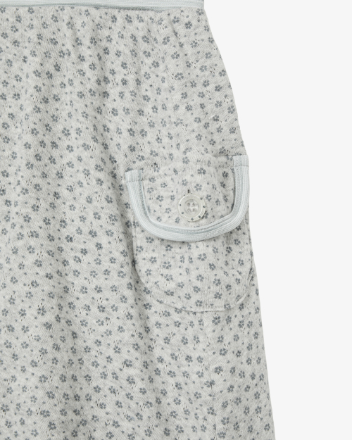 FLOWER SKIRT LEGGINGS [GREY]