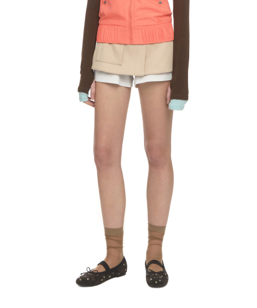STELLA FLAT [SUEDE MOCHA EYELETS]