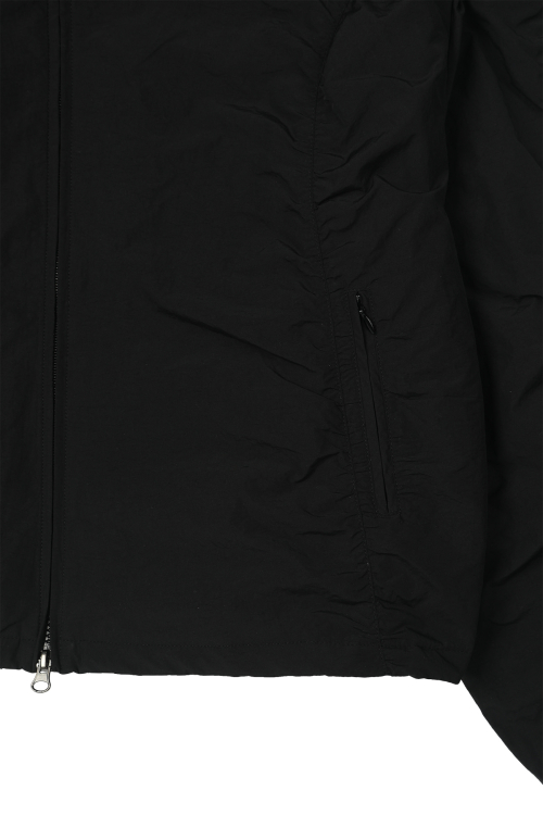 PARKA RING HOODED CROPPED JUMPER IN BLACK