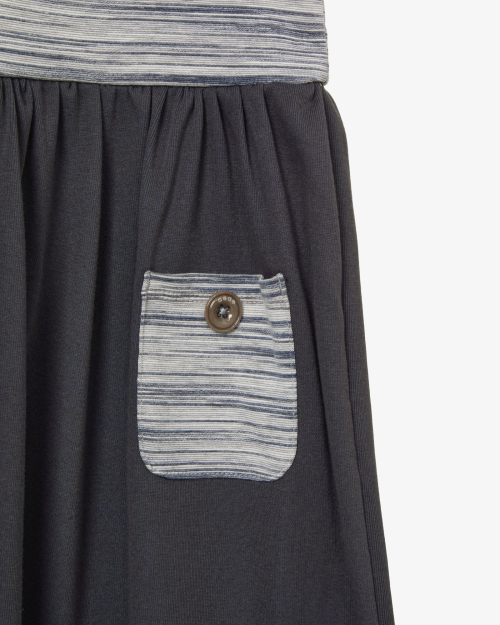 LAYERED TOP DRESS [NAVY]
