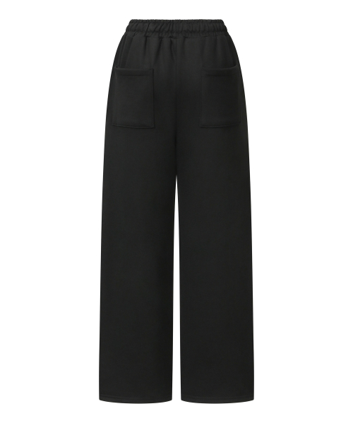 MOEN CROSS LEATHER PATCH SWEAT PANTS UNISEX (2Color)