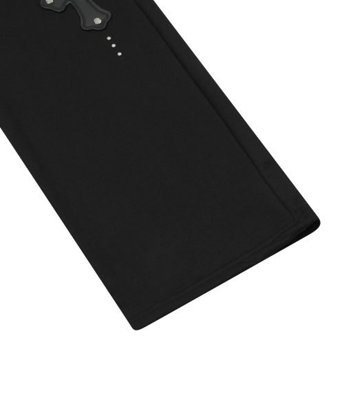 MOEN CROSS LEATHER PATCH SWEAT PANTS UNISEX (2Color)