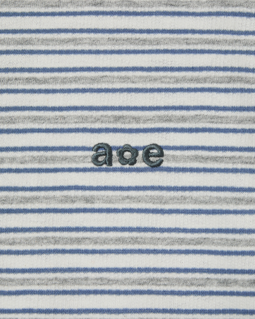 STRIPE HOODIE ZIP UP [GREY]