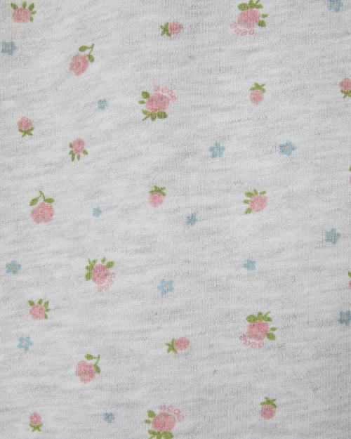 WEB LOGO FLOWER CROP HOOD ZIP UP [PINK]