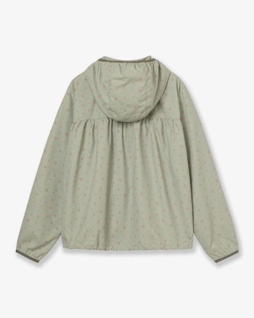 FLOWER WINDBREAKER JACKET [KHAKI]
