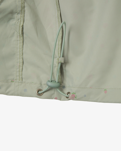 FLOWER WINDBREAKER JACKET [KHAKI]