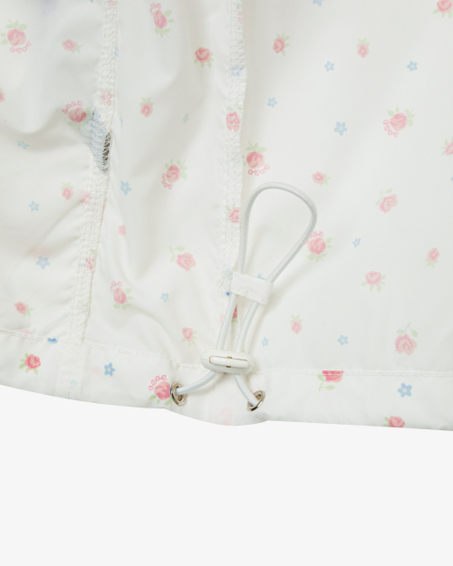 FLOWER WINDBREAKER JACKET [WHITE]