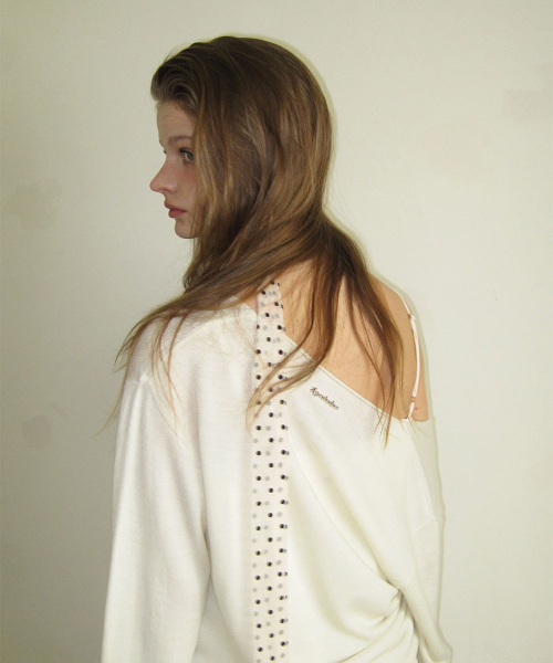 Kin dot scarf - Ivory