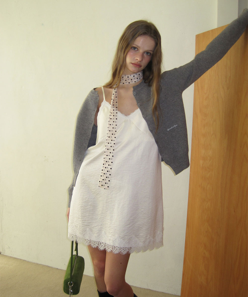 Kin dot scarf - Ivory