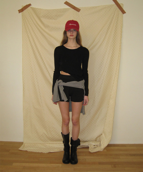 Elo summer knit shorts - Black