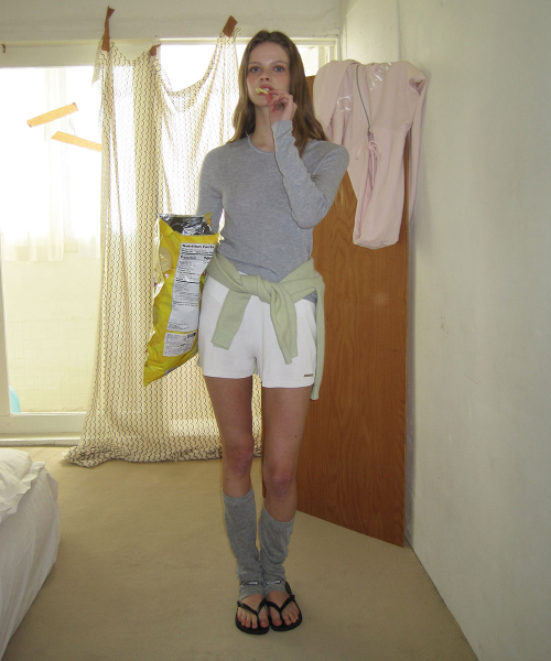 Elo summer knit shorts - Ivory
