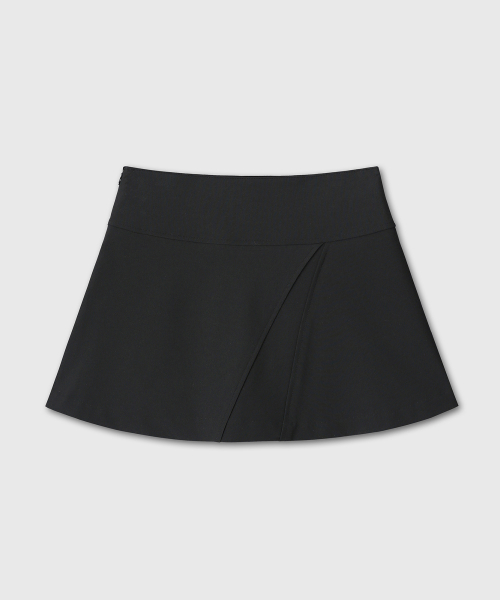 FLARE SHORT SKIRT (BLACK)