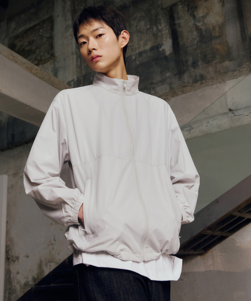 [SET][Hood or High-Neck Selection] Lightweight Semi-Oversized-Fit Windbreaker - 5color