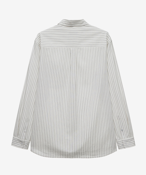 Cotton 100%Circerlike Stripe Oversized Fit Shirt - 3color