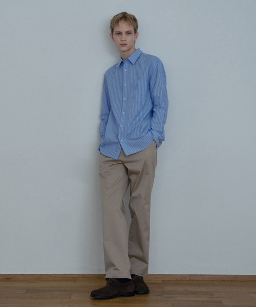 Cotton 100%Circerlike Stripe Oversized Fit Shirt - 3color
