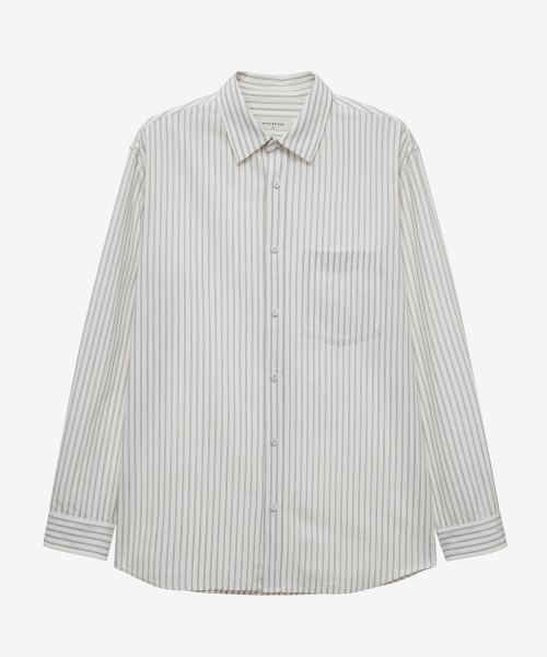 [2PACK]Cotton 100 Circerlike Stripe Oversized Fit Shirt - 3 colors