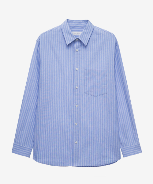 [2PACK]Cotton 100 Circerlike Stripe Oversized Fit Shirt - 3 colors